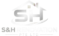 s&h renovation pte. ltd. logo (b & w)